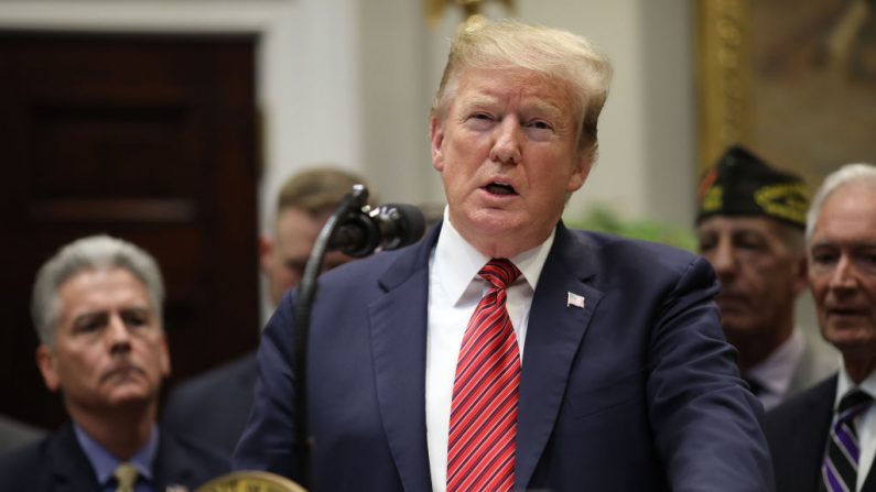 El presidente de EE. UU., Donald Trump, en la Casa Blanca, 5 de marzo de 2019. (Win McNamee/Getty Images)