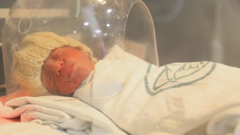 Fotografía cedida hoy, viernes de uno de los bebés quintillizos nacidos en un hospital de Ciudad de México (México). (EFE/IMSS)