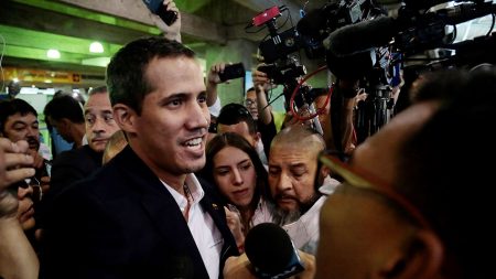 Guaidó llegó a Venezuela y fue recibido por una multitud