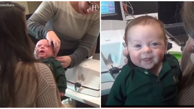 Bebé de tres meses tiene la reacción más adorable al escuchar la voz de su mamá por primera vez