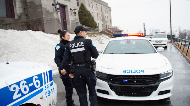 La policía de Canadá durante una vigilancia. Inagen de archivo. (Sebastien Sr-Jean/AFP/Getty Images)
