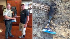 Resuelven el misterio de una pierna protésica de 15.000 dólares aparecida en mitad de un aserradero