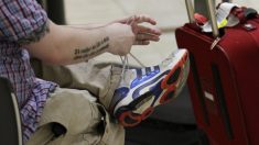 Traficante de drogas no se lava los pies durante un mes para evitar la seguridad del aeropuerto