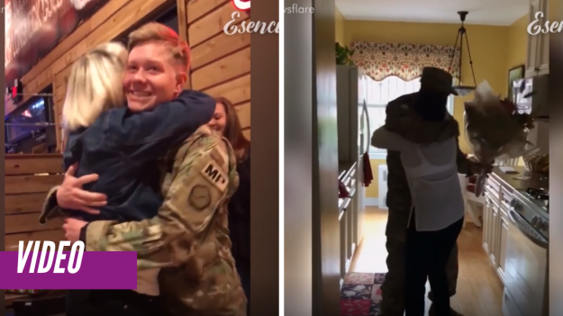 Gritos y lágrimas de alegría marcan la llegada de soldados a casa. Estos reencuentros cambiarán tu día