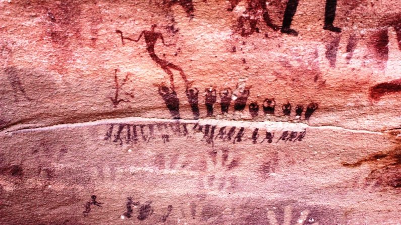 Pinturas rupestres de "La cueva de las bestias". (Clemens Schmillen | Wikimedia Commons)