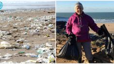 «Abuela en acción» de 70 años limpia 52 playas y comienza una campaña radical antiplástico