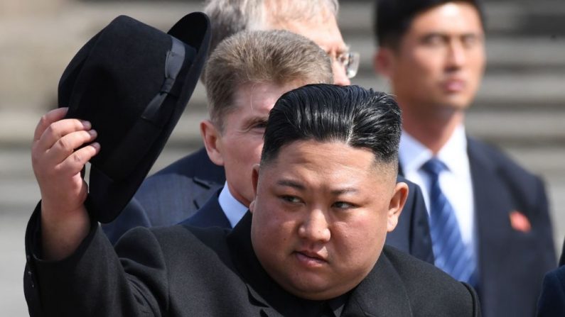 El líder de Corea del Norte, Kim Jong Un, el 26 de abril de 2019. (KIRILL KUDRYAVTSEV/AFP/Getty Images)