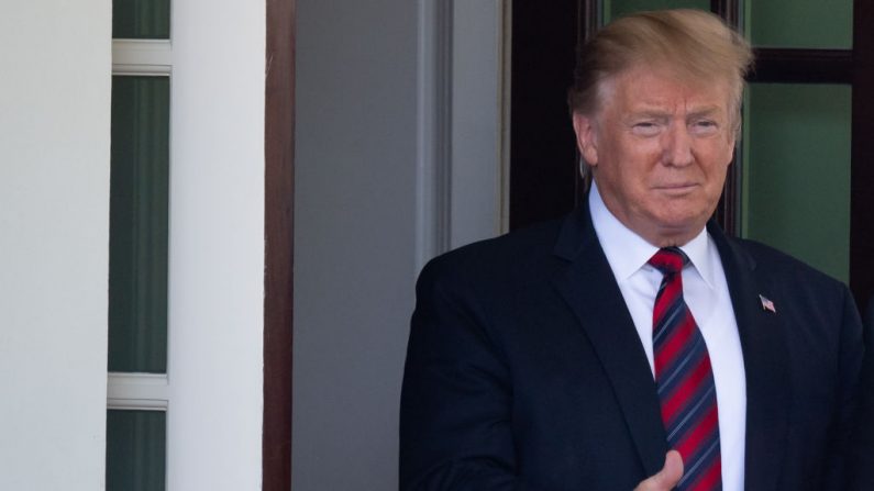 El presidente de Estados Unidos, Donald Trump, en el ala oeste de la Casa Blanca en Washington, DC, el 3 de mayo de 2019. (SAUL LOEB/AFP/Getty Images)