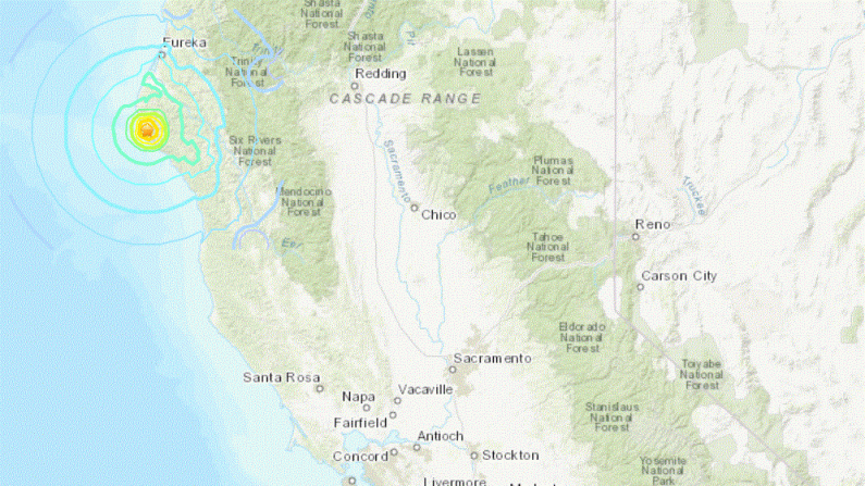 Terremoto en California el 23 de junio de 2019 golpeó la costa con 5,6 grados ne la escala de Richter. (USGS)