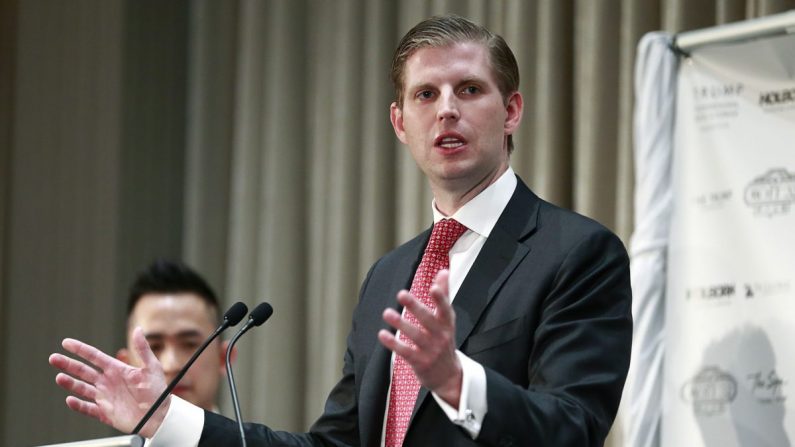 Eric Trump en Vancouver, Canadá, el 28 de febrero de 2017. (Jeff Vinnick/Getty Images)