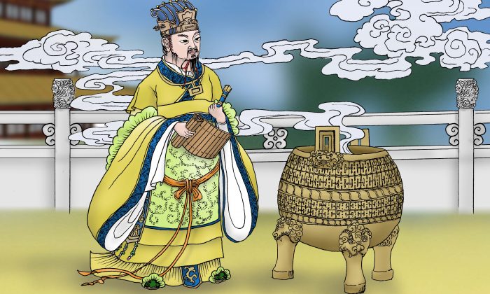El Rey Zhou de la Dinastía Shang fue un ejemplo de virtud y un gobernador modelo. (Sun Mingguo/La Gran Época)