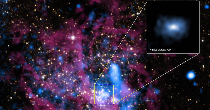 Imagen del agujero negro Sagitario A* (Sgr A*). NASA.