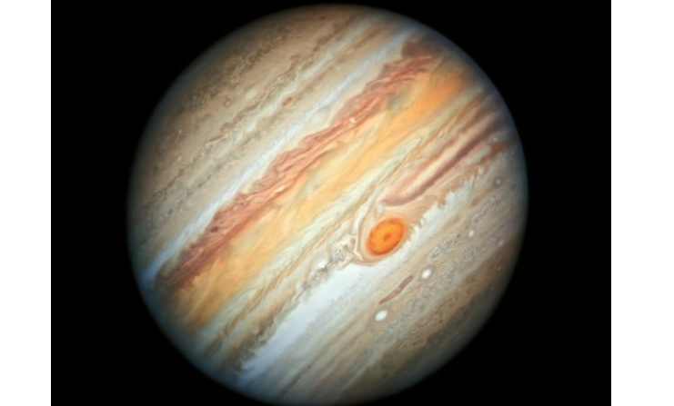 Imagen de Júpiter desde el telescopio Hubble el 27 de julio de 2019. (NASA/Hubble/ESA)