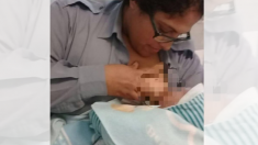 Policía argentina amamanta a un bebé hambriento cuando responde a un llamado por violencia doméstica