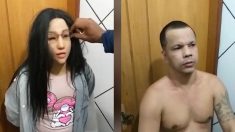 Narcotraficante condenado a 73 años de prisión intentó fugarse disfrazado de mujer en Brasil
