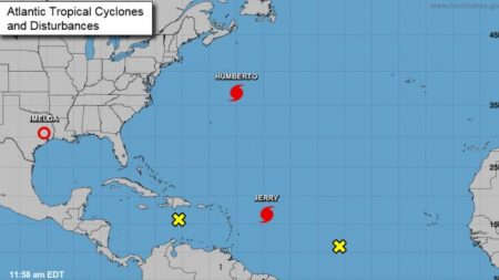 Formación de seis tormentas tropicales simultáneas en el Atlántico y el Pacífico marcan un récord