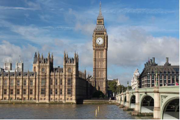 orre del reloj en el Palacio de Westminster, "Big Ben". 