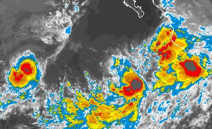 Se forman tormentas tropicales Lorena y Mario: En México alertan lluvias torrenciales