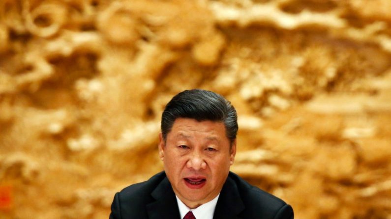 Líder chinês Xi Jinping participa de uma cúpula da iniciativa "Um Cinturão, Uma Rota" (OBOR, na sigla em inglês) em 15 de maio de 2017 em Pequim, China (Thomas Peter - Pool / Getty Images)