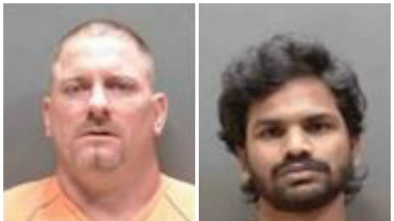 William Heagney (izq.) y Manikanta Sunkara fueron dos de los 23 hombres arrestados por cargos sexuales en una operación en Florida. (Oficina del Sheriff del Condado de Sarasota)