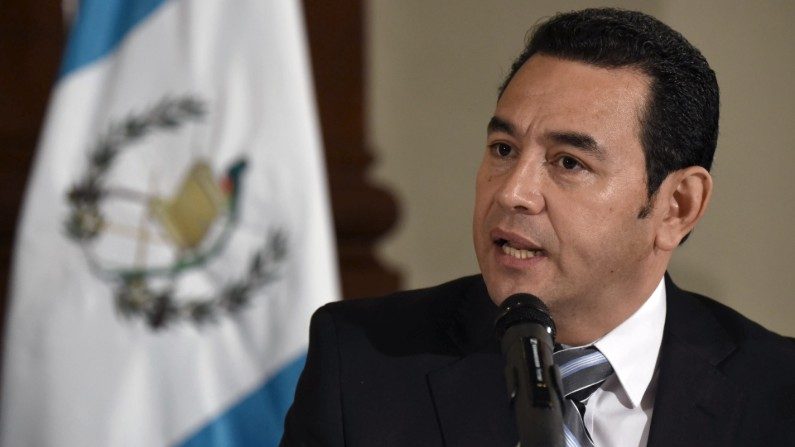 Presidente da Guatemala, Jimmy Morales (JOHAN ORDONEZ/AFP/Getty Images)