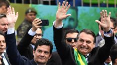 Contra fofocas sobre ‘crise’, Bolsonaro desfila ao lado de Moro no 7 de Setembro