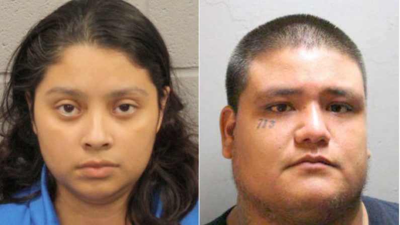 Priscilla Torres y Santiago Esparza están acusados de la muerte de la hija de Torres. (Departamento de policía de Houston)