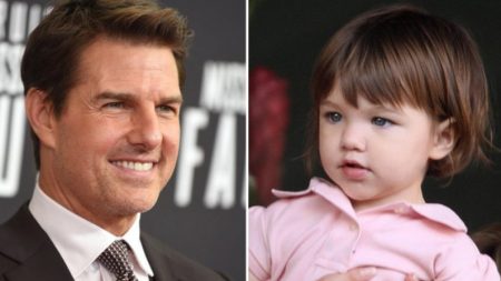 Suri, a linda filha de Tom Cruise e Katie Holmes, já tem 13 anos e é a cara do seu famoso pai