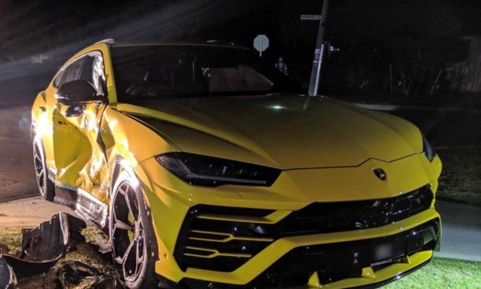 Un Lamborghini Urus estuvo involucrado en un accidente esta semana en Perth (WA Police)