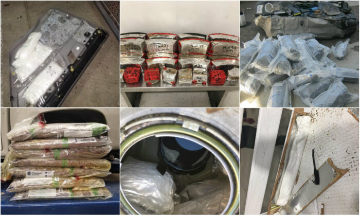 Paquetes de metanfetamina incautados por el Servicio de Aduanas y Protección Fronteriza de los Estados Unidos. (Oficina de Aduanas y Protección Fronteriza (CBP) de EE.UU.)