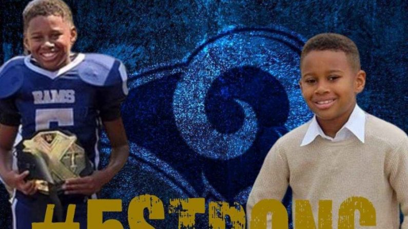 Josiah Miles, de 11 anos de idade, desmaiou após um treino de futebol em Klein, Texas, na terça-feira, 24 de setembro de 2019 (GoFundMe)
