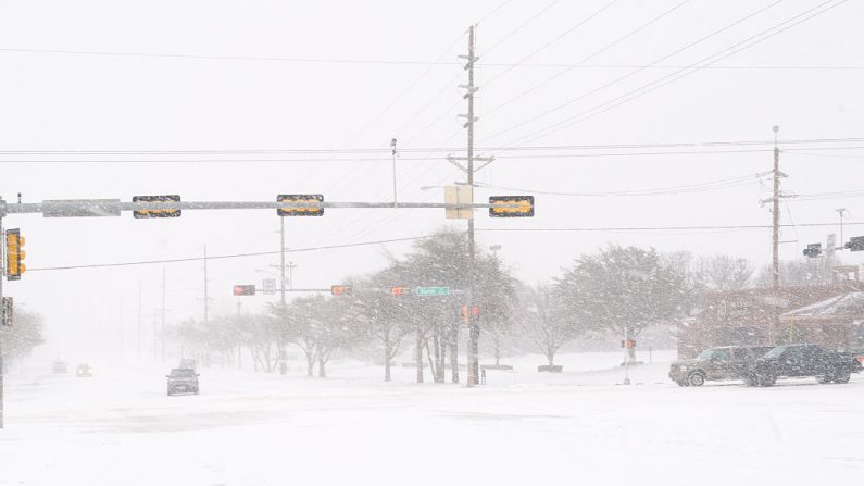 Imagen de archivo de una nevada en Texas. (Foto de John Weast/Getty Images)