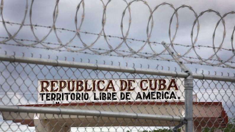 Única entrada al resto de Cuba el 23 de octubre de 2016 en la Bahía de Guantánamo, Cuba. (John Moore/Getty Images)
