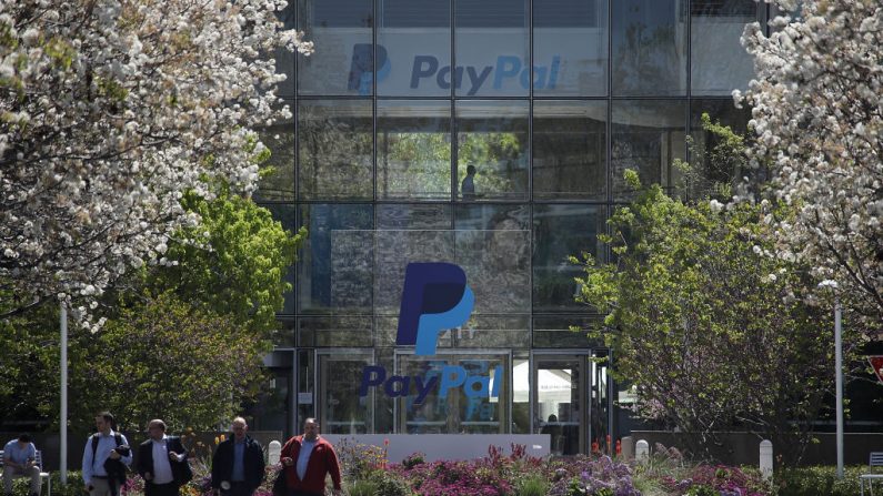 Oficinas centrales de PayPal en San José, California. (Justin Sullivan/Getty Images)
