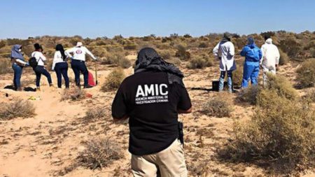 Encuentran al menos 42 cuerpos en una fosa común al sur de la frontera de Arizona, dice informe