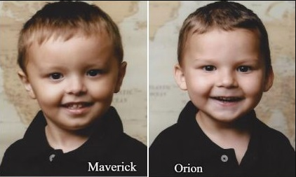 Los niños Maverick Ransom, de 3 años, y su hermano Orion Ransom. (Policía de Las Cruces)