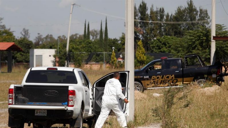 En un comunicado la dependencia dio a conocer que de los 25 cadáveres recuperados de la casa en la colonia El Zapote, cinco son mujeres y 20 son hombres. EFE/Francisco Guasco/Archivo