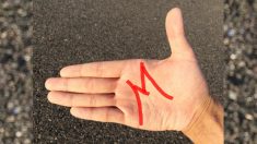 Si ves la letra «M» en la palma de tu mano, significa que tienes algo especial