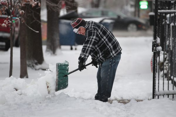 Imagen de archivo de nevada en Chicago (Foto de Scott Olson/Getty Images)