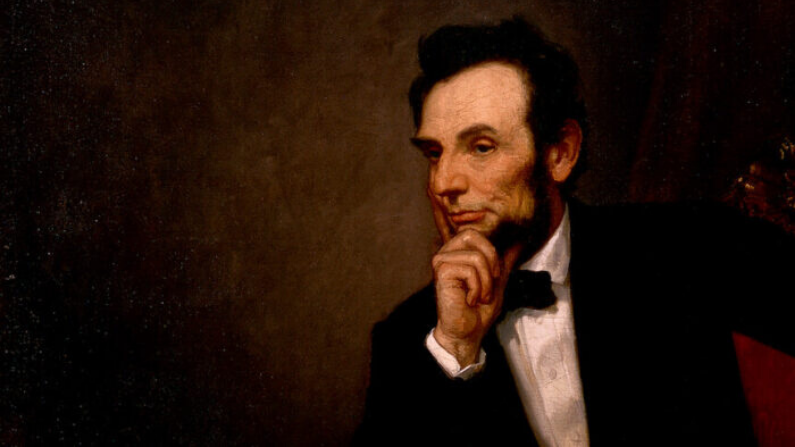 Retrato de Abraham Lincoln feito por George Peter Alexander Healy, 1869 (Domínio público)

