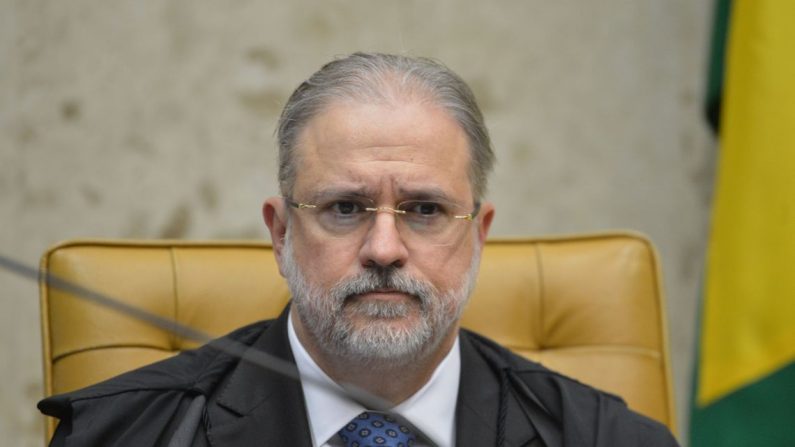 Procurador-geral da República, Augusto Aras, durante a segunda parte da sessão de hoje (23) para julgamento sobre a validade da prisão em segunda instância do Supremo Tribunal Federal (STF) (Fabio Rodrigues Pozzebom/Agência Brasil)