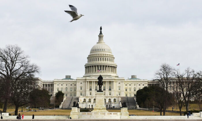 El Capitolio de los Estados Unidos se ve en Washington el 22 de enero de 2018. (Mandel Ngan / AFP a través de Getty Images)