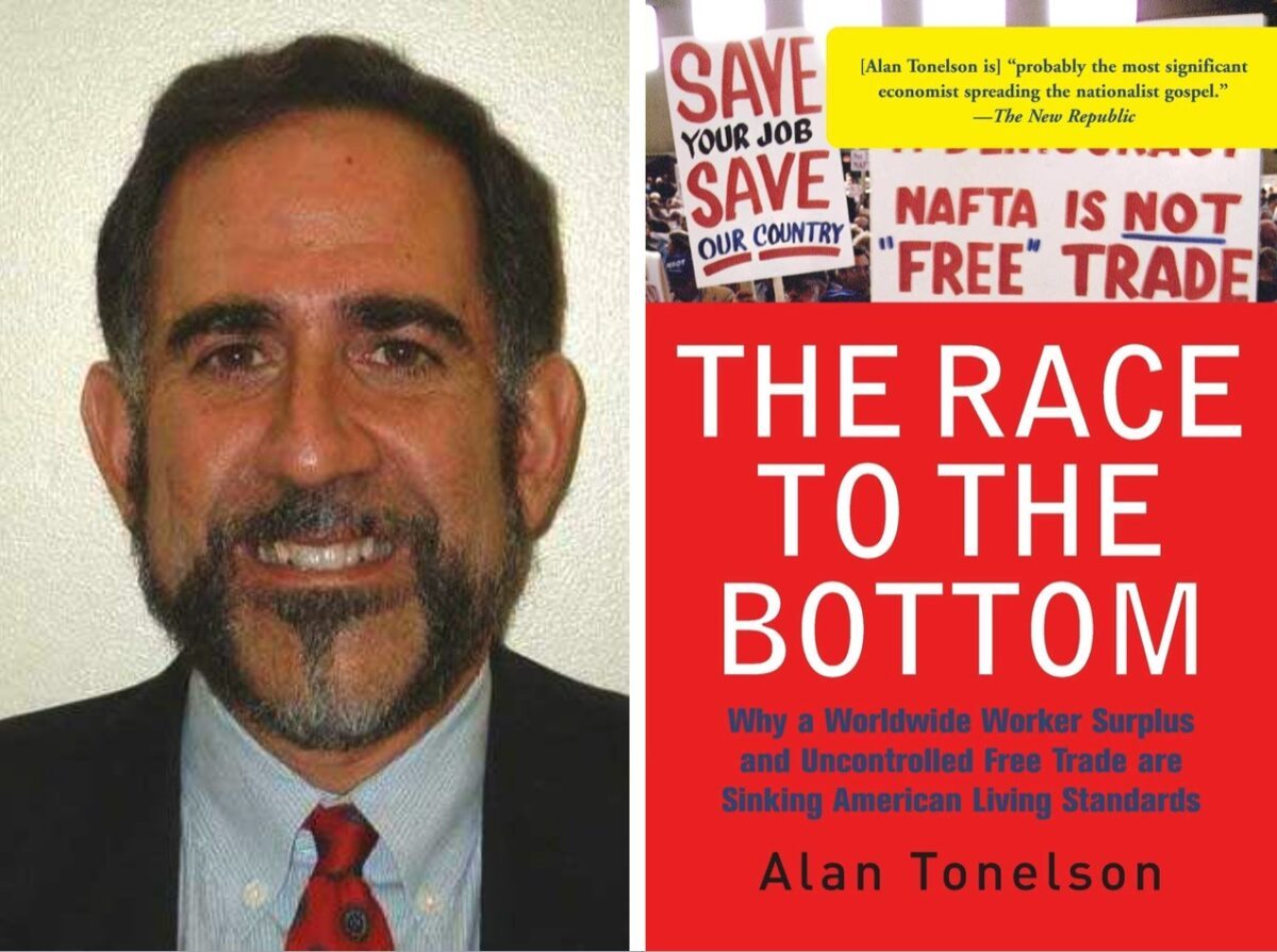 Alan Tonelson, experto en política económica de "America First" y autor de "The Race to the Bottom