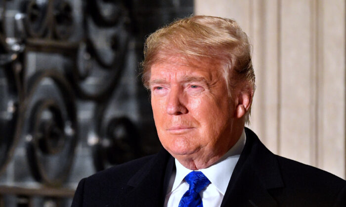Presidente Donald Trump en Londres el 3, de diciembre 2019. (Leon Neal/Getty Images)