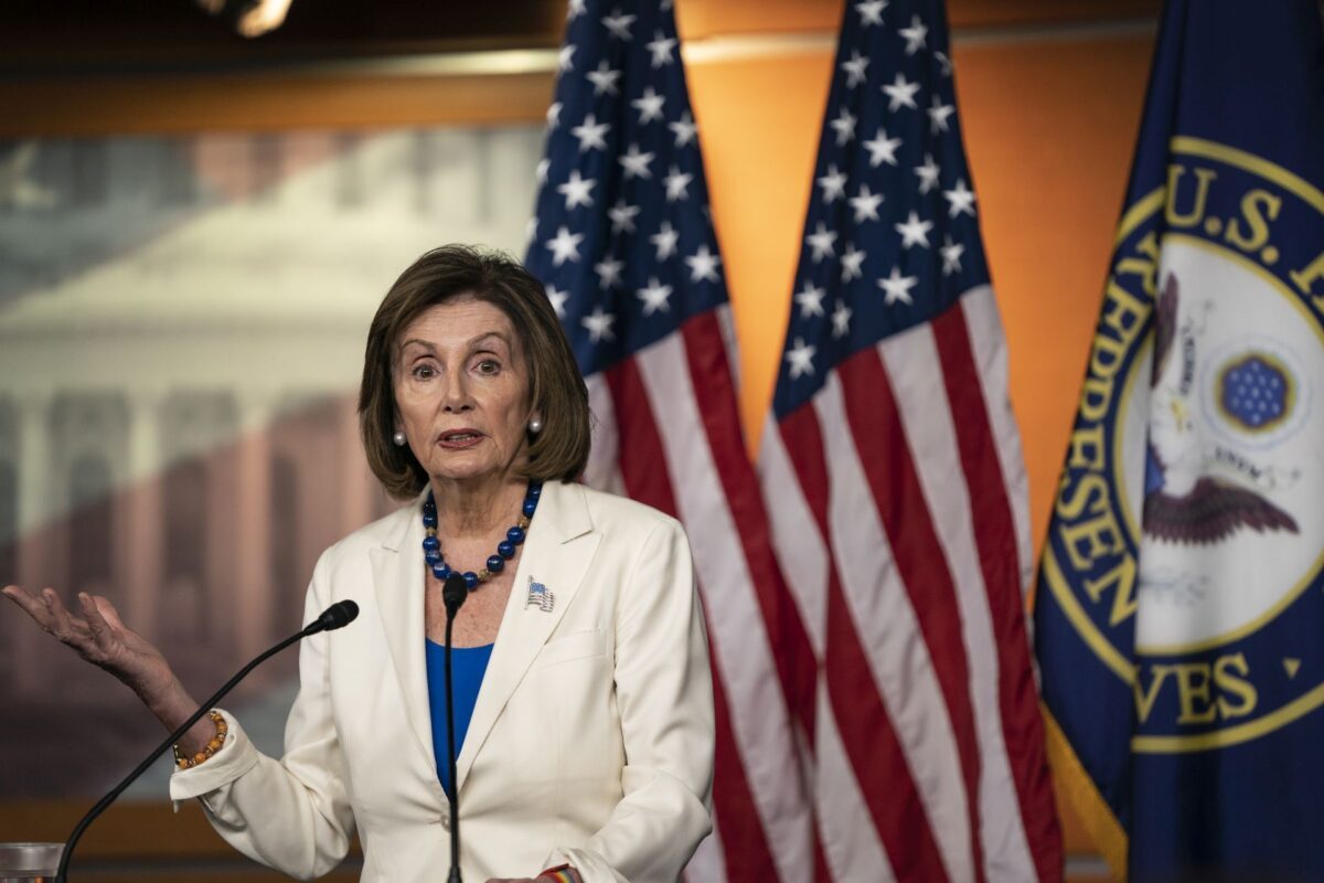 La presidenta de la Cámara de Representantes, Nancy Pelosi