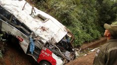 Al menos 20 fallecidos al caer un autobús por un barranco en Chile