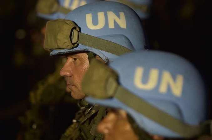 Militares brasileños de la Misión de Estabilización de las Naciones Unidas en Haití (MINUSTAH), 2 de junio de 2017 (HECTOR RETAMAL/AFP a través de Getty Images)