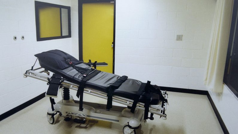 Esta foto sin fecha muestra la cámara de la muerte en la prisión de diagnóstico de Georgia en Jackson, GA. El ciudadano británico Tracy Housel está programado para ser ejecutado por inyección letal el 12 de marzo en prisión. (Departamento Correccional de Georgia/Getty Images) 