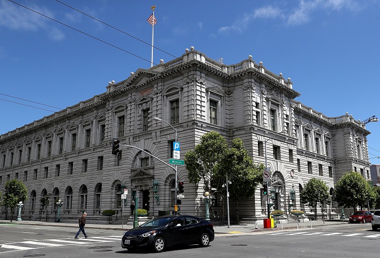 Una vista de la Corte de Apelaciones del Noveno Circuito de los Estados Unidos en San Francisco