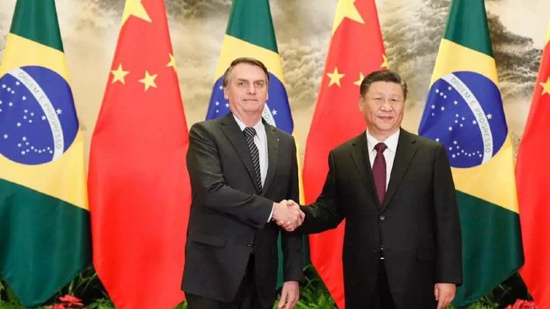 Jair Bolsonaro e o Presidente Chinês Xi Jinping (Divulgação/Palácio do Planalto)